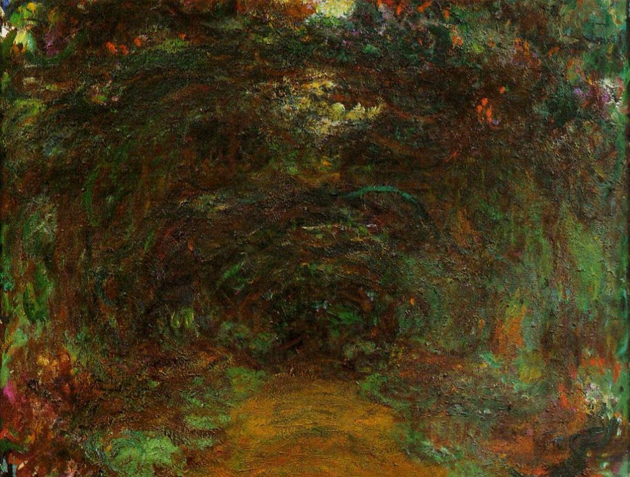 Path under the Rose Trellises, Giverny 1922